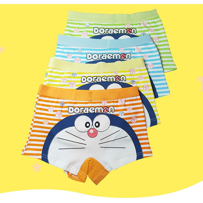 Bộ Đồ Lót Chất Liệu Cotton In Hình Hoạt Hình Dành Cho Trẻ Nhỏ