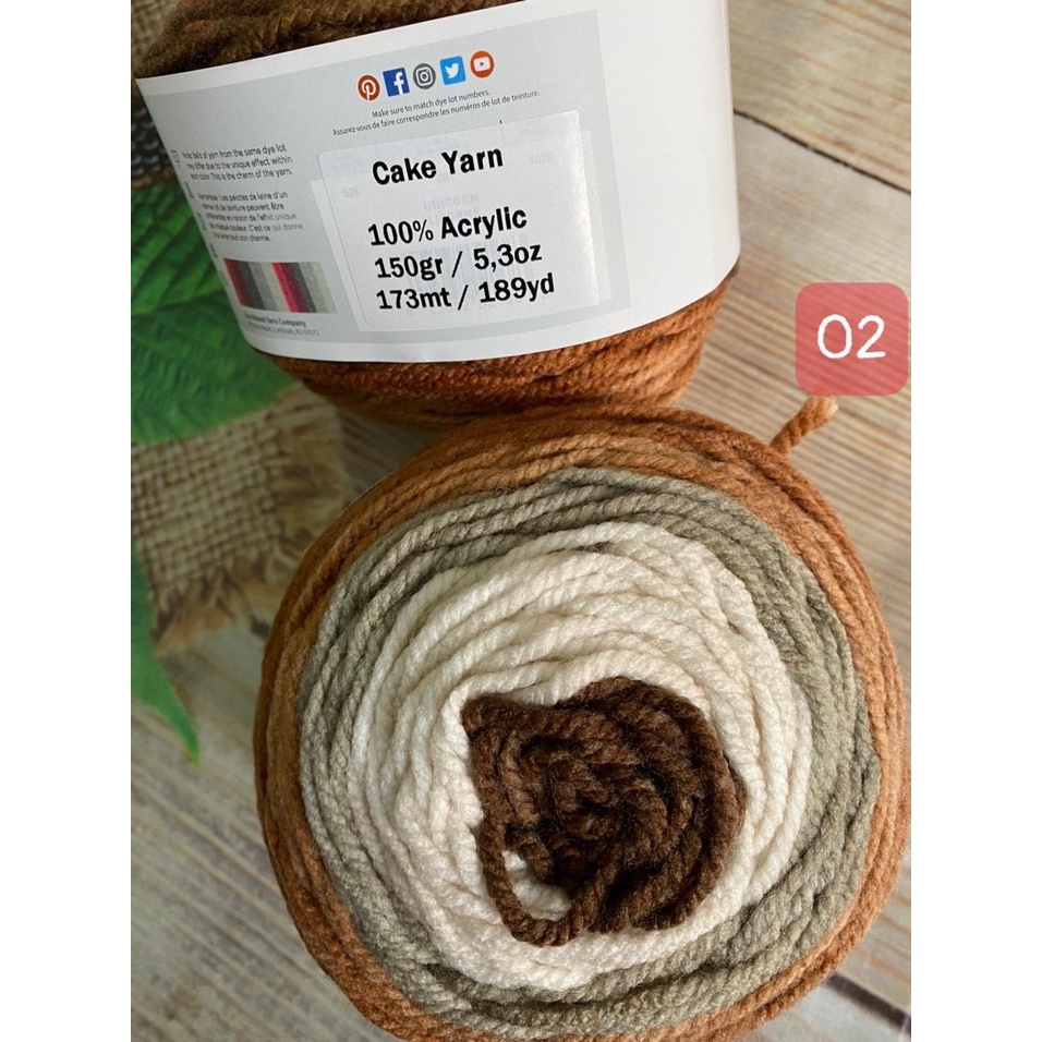 Len cầu vồng Mandala - Nhập khẩu từ hãng Lion Brand - 100% Premium Acrylic - 150gram 173m