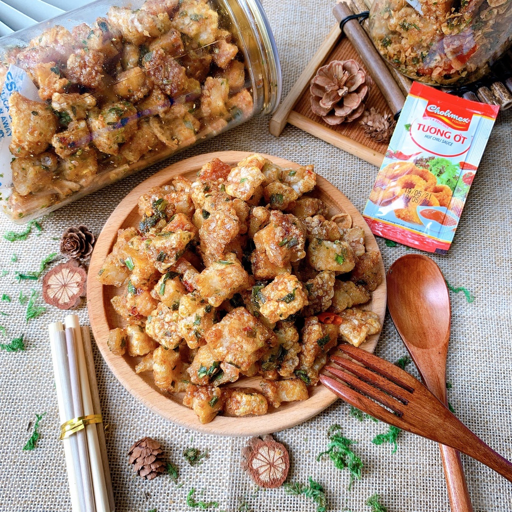 Tóp mỡ chiên mắm hành thơm ngon 250g hũ pet tiện lợi, ăn vặt LASTFOOD Hà Nội với đặc sản các miền ngon giá rẻ