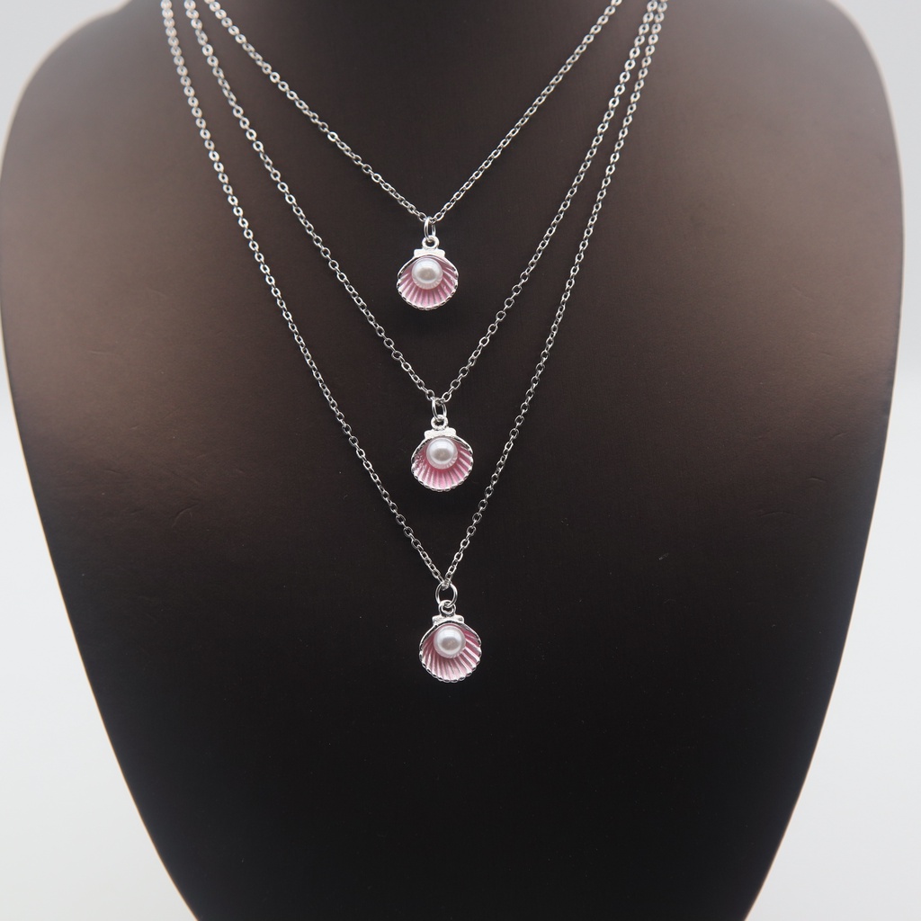 Vòng cổ Vỏ Sò Đính Ngọc Trai Thời Trang Dành Cho Nữ