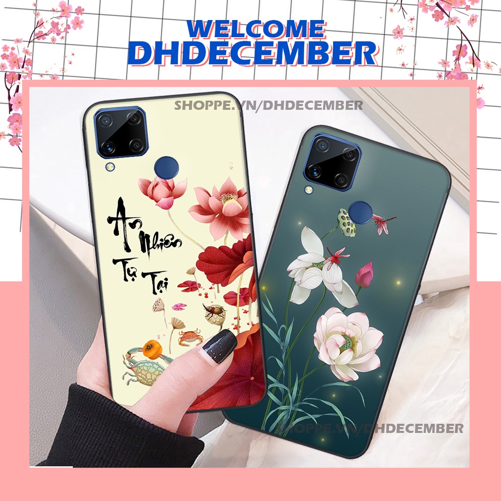 Ốp lưng Realme C15 in hình thư pháp tâm an vạn sự an ,mã đáo thành công SIÊU CHẤT
