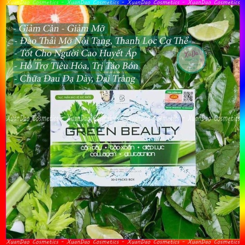 Nước ép cần tây giảm cân đẹp da green beauty