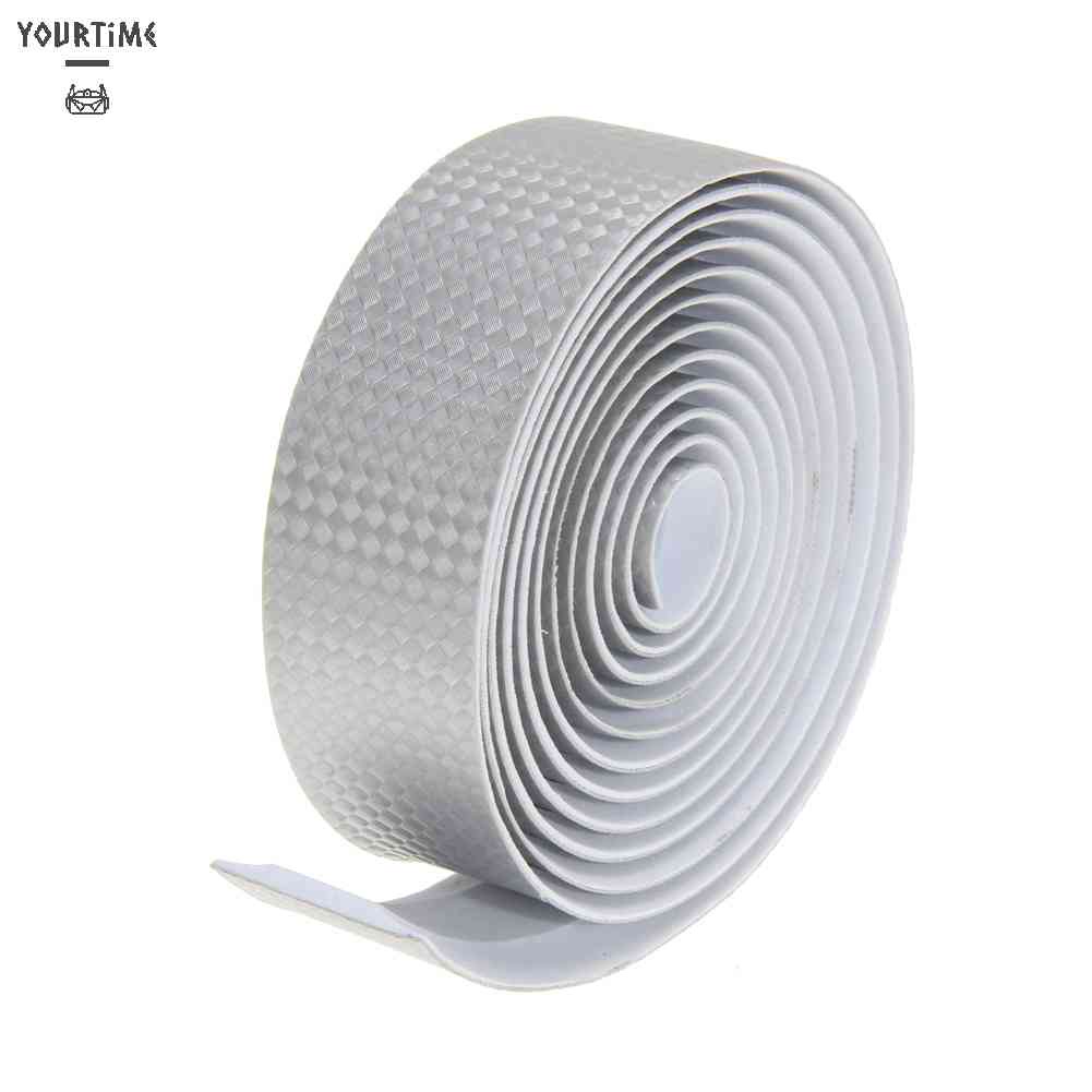 Băng Quấn Ghi Đông Xe Đạp Màu Đen + 2 Dây Cột Bằng Sợi Carbon