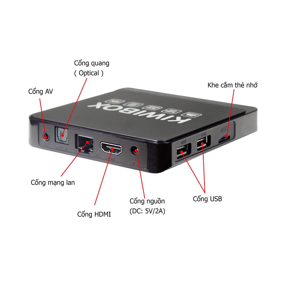 Android TV Box Kiwi S2+ 2022 Android 10 hỗ trợ Điều Khiển Voice Xem Truyền Hình Miễn Phí - CHÍNH HÃNG