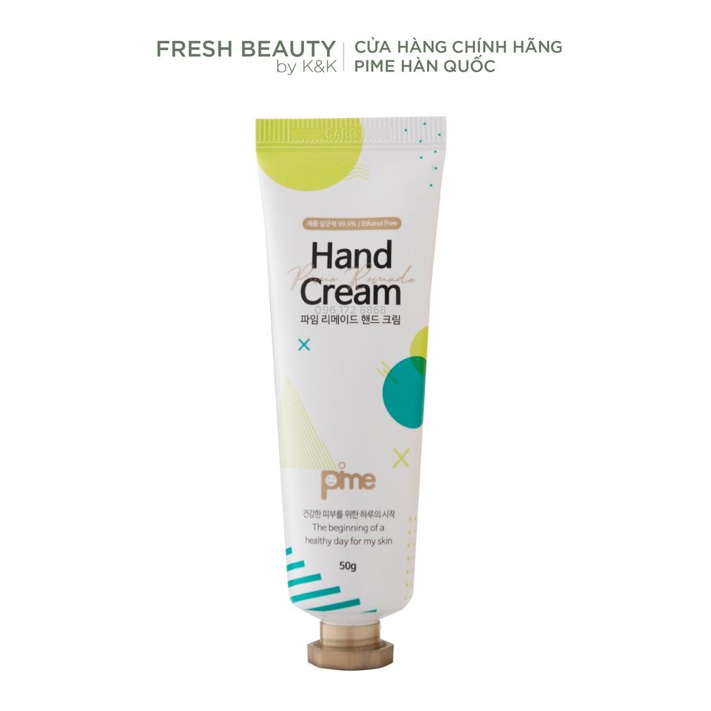 Kem dưỡng da tay Pime Handcream dưỡng ẩm, mềm da, làm dịu da, cải thiện nứt nẻ, khô ráp, cho da trắng sáng mịn màng 50g