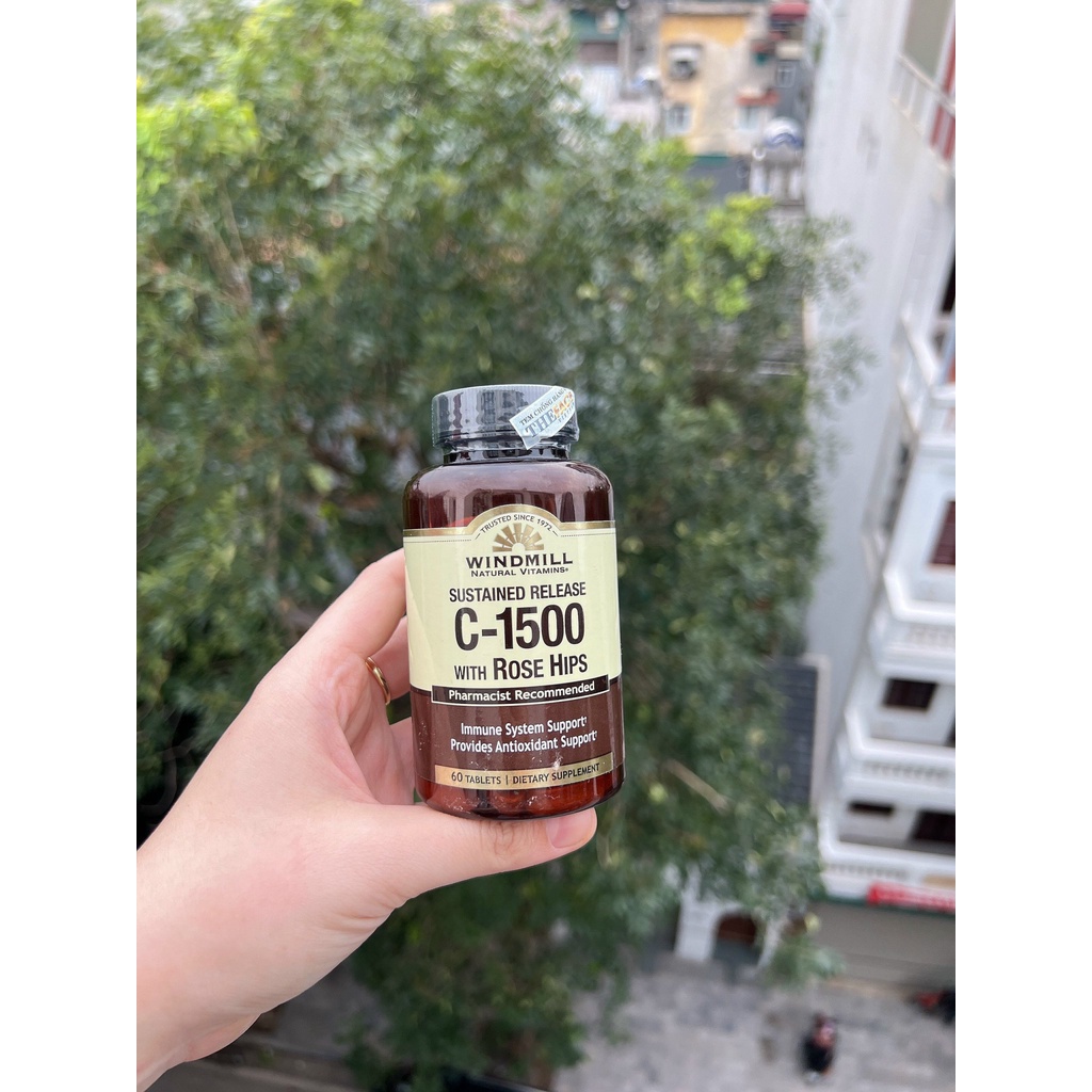 Combo Vitamin C-500 & C-1500 Non Acid Có Tác Dụng Chống Lại Các Gốc Tự Do Gây Hại Cho Tế Bào, Tăng Hệ Miễn Dịch