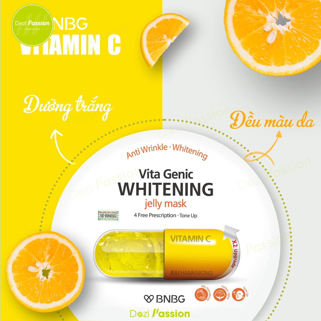 Mặt Nạ BNBG Vita Mask Đủ Loại Phục Hồi, Cấp Ẩm, Làm Trắng Da, Nuôi Dưỡng Da Toàn Diện 30ml