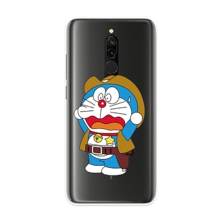 Ốp Lưng Xiaomi Redmi 8 8A Note 8 Pro TPU mềm Case Doraemon Two