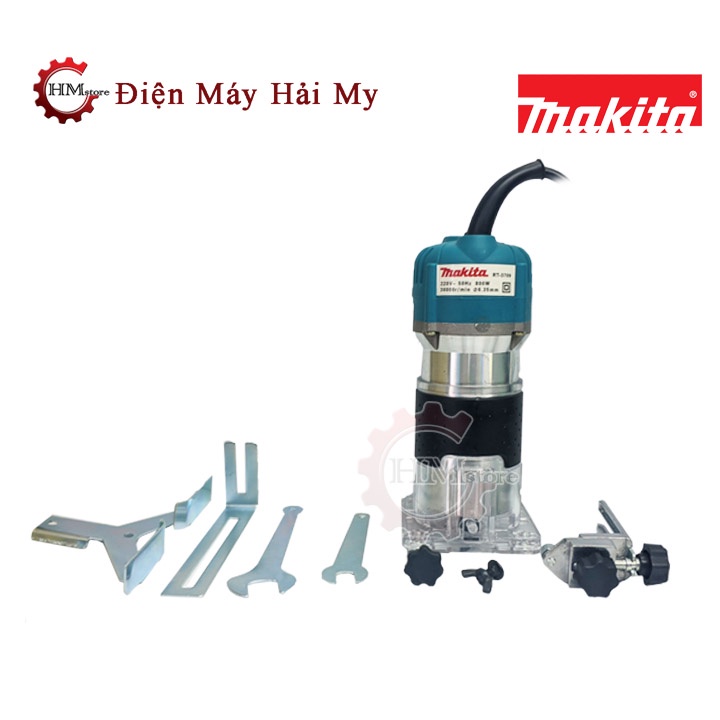 [Tặng Mũi Soi] Máy Soi Gỗ Cầm Tay 6.35mm Makita 3709A - Máy phay gỗ , soi mộng gỗ , tạo rãnh gỗ Makita