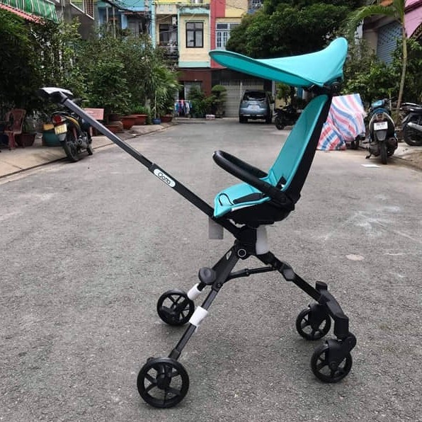 [Mã 267FMCGSALE giảm 8% đơn 500K] FREE SHIP !!! Xe đẩy 2 chiều cao cấp Joovy Qatta S113 - Xanh