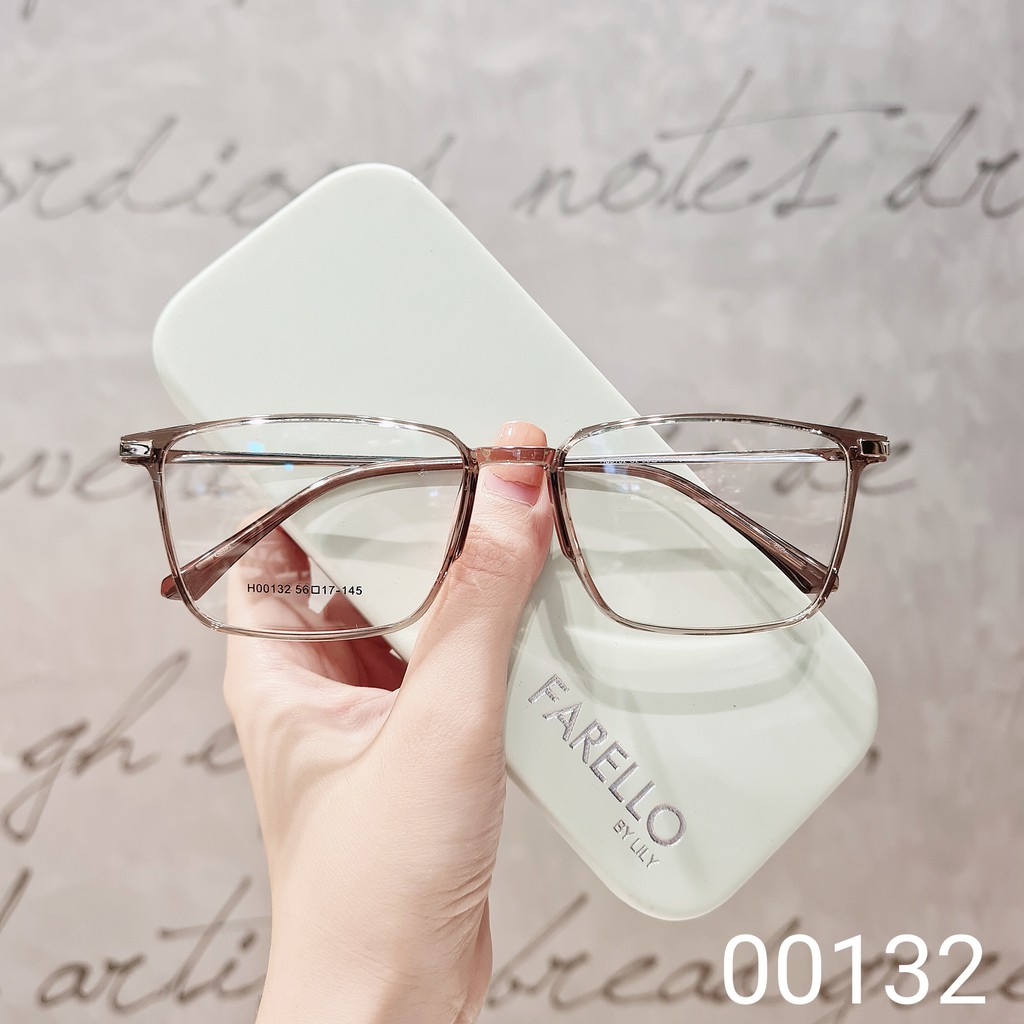 Gọng kính cận nam nữ LILYEYEWEAR mắt vuông kim loại gọng mảnh màu sắc thời trang 00132 | BigBuy360 - bigbuy360.vn