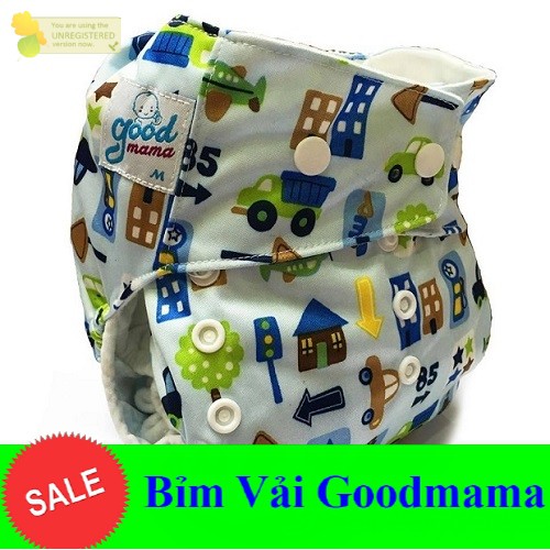  Bỉm vải , Tã vải Ban đêm , Ban ngày goodmama size M(3-13kg) L (10-20kg)