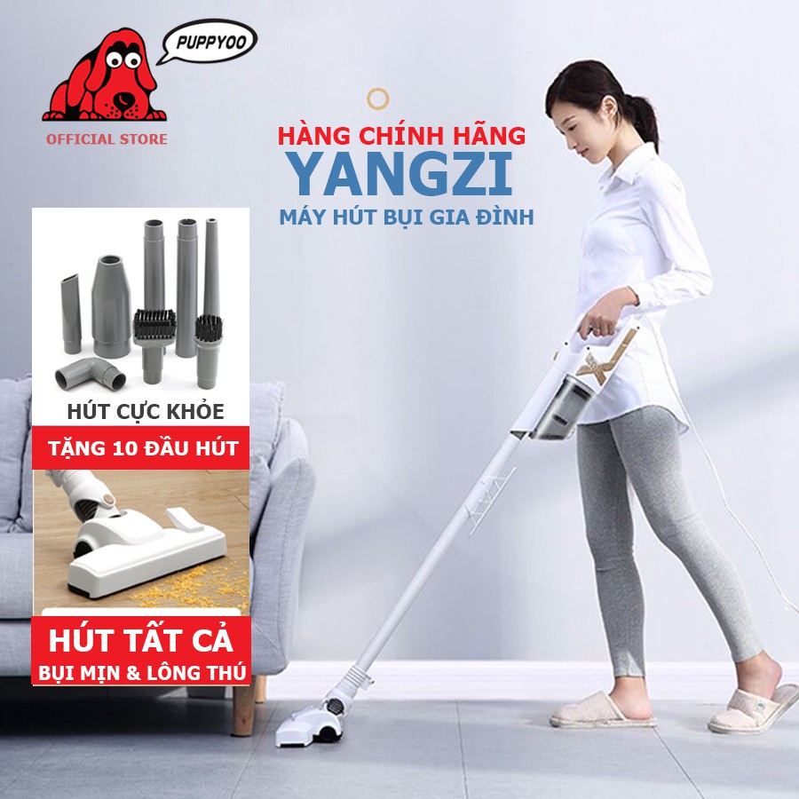 Máy hút bụi cầm tay Yangzi X cầm tay tiện dụng lực hút 14kPa cực khỏe tặng kèm 10 đầu hút chuyên dụng