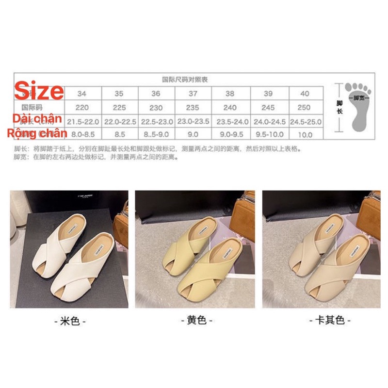 Giày  bít mũi  retro  Nữ da mềm, hàng quảng châu Ulzzang mẫu 2022. (3màu trắng,vàng,nâu nhạt)