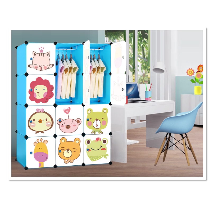 Tủ nhựa ghép - tủ quần áo - 12 ô /Tủ nhựa ghép - Tủ nhựa lắp ghép đa năng 12 ô quần áo