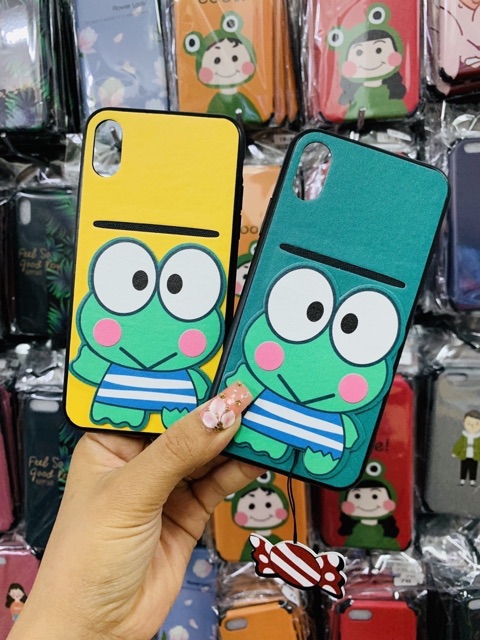 Ốp Lưng Hình Vịt - Shin - Ếch - Doremon kèm ví cute Ip6/6+/7+/8+/x/xs/xsmax