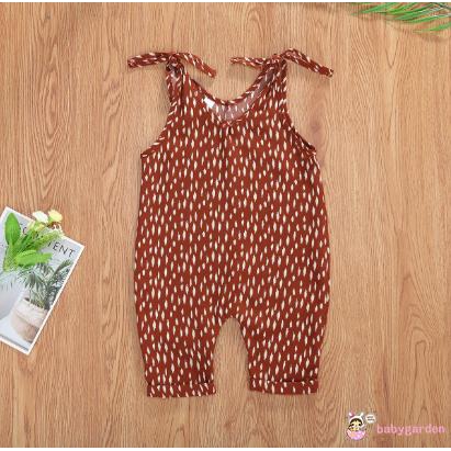 Jumpsuit Hai Dây In Hoa Cho Bé Gái