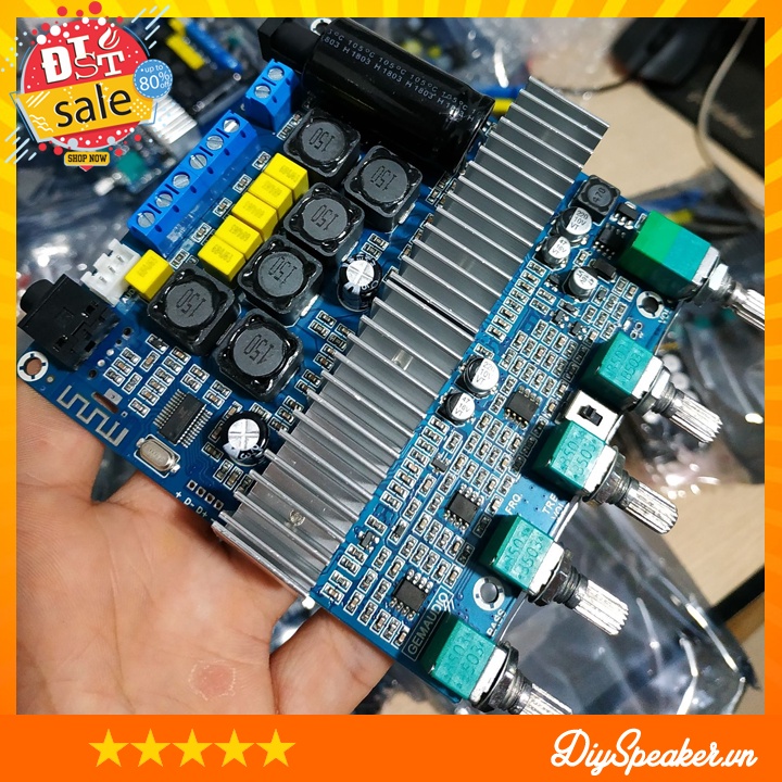Mạch khuếch đại âm thanh Gemaudio TPA3116D2 2.1 2x50W+1x100W bluetooth 5.0