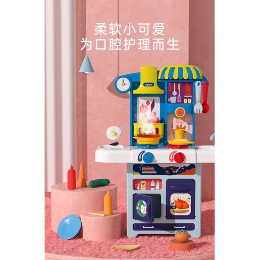 Đồ chơi nấu ăn, đồ chơi bé tập làm đầu bếp cao cấp, có vòi nước, hiệu ứng khói chính hãng Beiens Choi Store 28