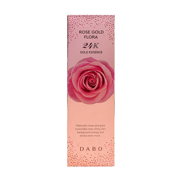 Serum tinh chất Hoa hồng và Gold 24K giúp xóa mờ nếp nhăn, trắng da cao cấp DABO Rose Gold Flora 24k Gold Essence 130ml