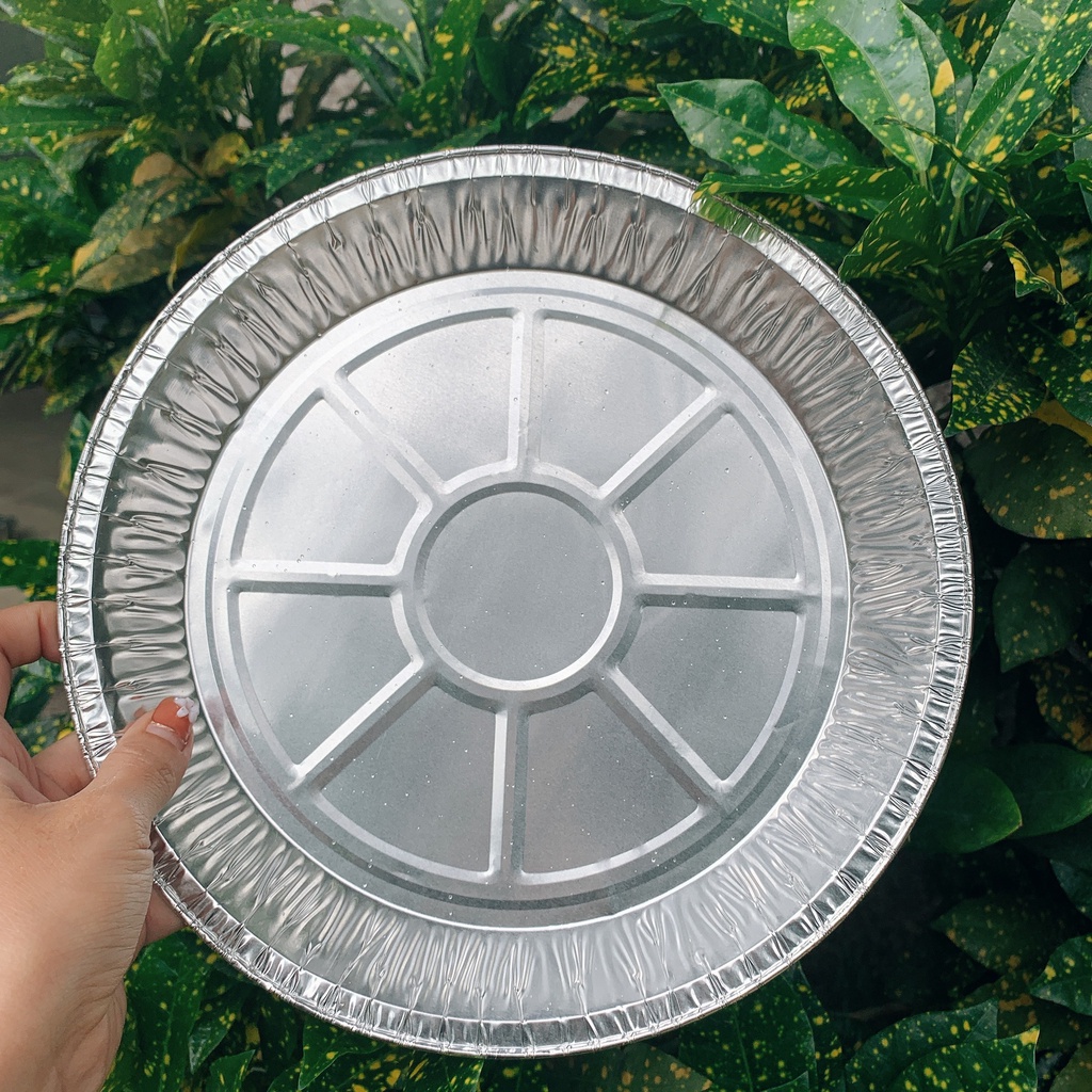 Set 10 đĩa nhôm nồi chiên không dầu bảo vệ nồi Đĩa nhôm hấp thụ nhiệt tốt- bếp xanh thiên bình