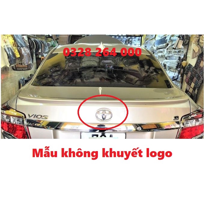 Đuôi gió liền cốp xe Toyota Vios 2014- 2015 2016 2017 Hàng siêu dày, bản mộc chưa sơn
