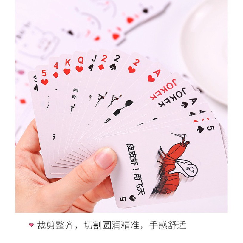 (CHÓ NGÁO VÀNG) Thẻ bài cảm xúc chó ngáo vàng husky poker 54 lá otoce cực vui nhộn đáng yêu bộ bài tây tú lơ khơ