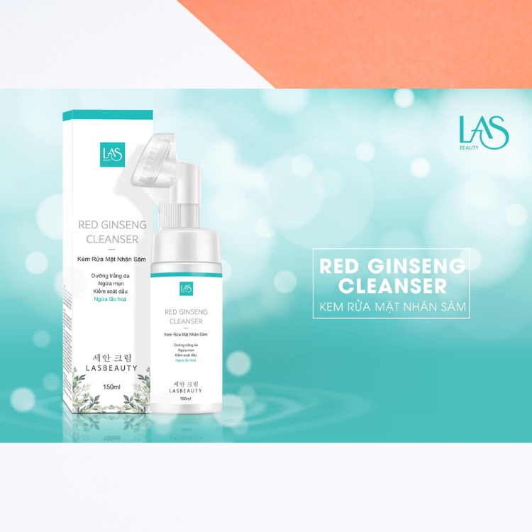 Kem rửa mặt, kem rửa, kem rửa mặt nhân sâm, LAS BEAUTY, 150ml | BigBuy360 - bigbuy360.vn
