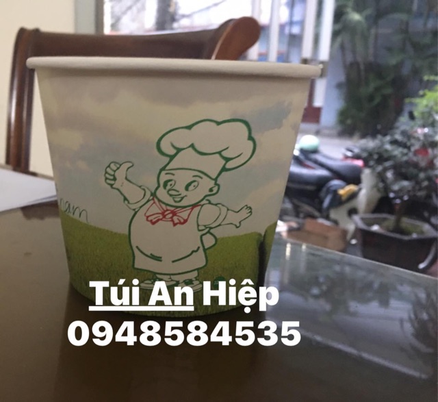 Cốc, bát giấy trắng 180ml 360ml 475ml 960ml (50 cái) | White paper cups and bowls (50 pcs/set) | BigBuy360 - bigbuy360.vn