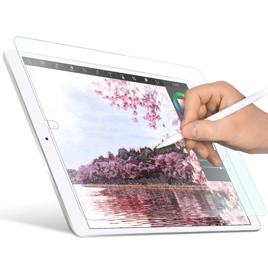 Miếng dán màn hình ELECOM cho iPad 9.7&quot;- Loại nhám Viết, Vẽ như giấy thật, Chống loá, hạn chế dấu Vân tay. Made in Japan