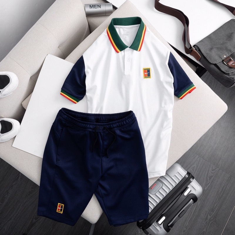 Bộ Thể Thao Nike Cao Cấp,Logo Thêu,Polo
