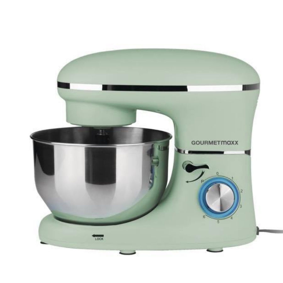 Máy trộn bột GOURMETMAXX FREIHAFEN thố 5.5L 1400W của Đức chạy rất êm - Đánh trứng, trộn salad, topping