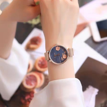Đồng hồ nữ Kimio mặt ngọc trai in 3D bông hoa số vạch hàng cao cấp chống nước chính hãng Tony Watch 68 | BigBuy360 - bigbuy360.vn