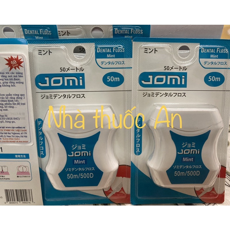 Chỉ nha khoa Jomi dental floss bạc hà