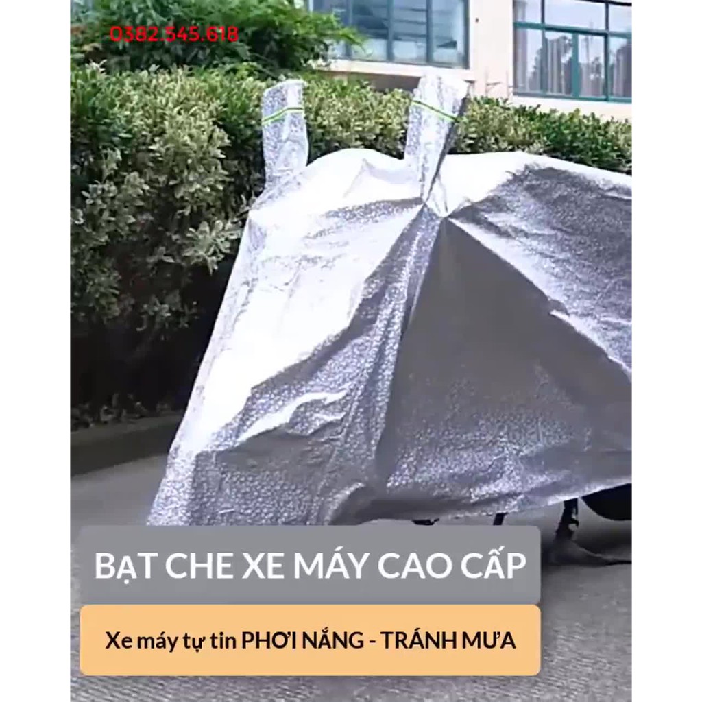 Bạt Phủ Xe Máy - Trùm Xe Chống Nắng Cao Cấp, Loại Dày 3 Lớp Siêu Chắc Có Lớp Nhung Mềm