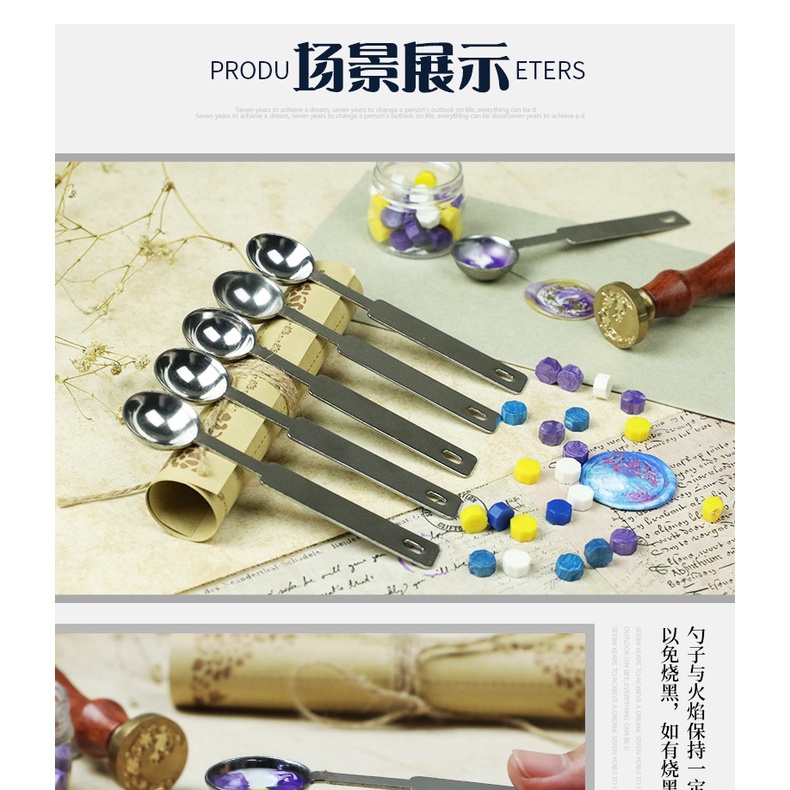 Muỗng Dùng Sáp Đóng Dấu Niêm Phong Thư Họa Tiết Độc Đáo