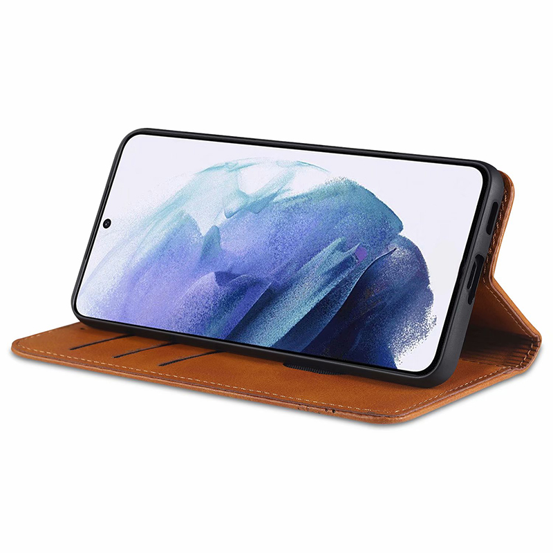 Bao da điện thoại dạng ví sang trọng cho Samsung Galaxy S21 5G S21+ Plus