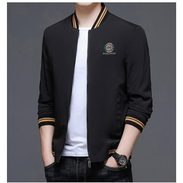 Áo khoát gió của nam bomber logo mẫu mới đẹp cá tính-A1002