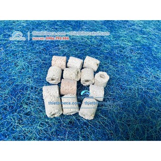 Sứ lỗ lọc nước - sứ viên lỗ vi sinh ̣vật liệu lọc cho hồ cá, bể cá , vật liệu lọc mang lại hiệu quả tốt nhất túi 1