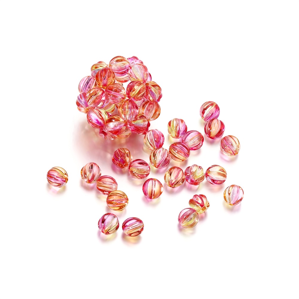 Bộ 30 hạt nhựa acrylic St.kunkka hình bí ngô thời trang