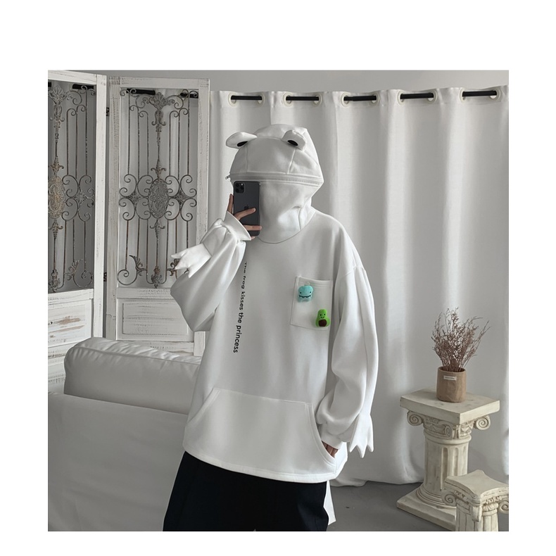 ÁO HOODIE ẾCH KHOÁ MIỆNG SIÊU CUTE 😂😂 | BigBuy360 - bigbuy360.vn