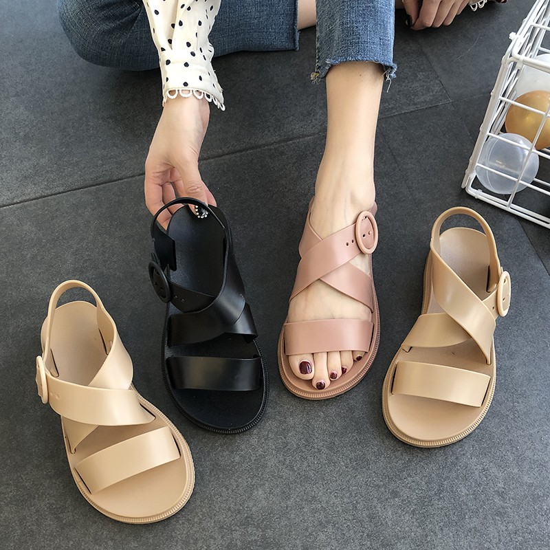 Sandal nữ,dép đi mưa quai ngang thời trang đẹp DG14  không không thấm nước diệu shop dieushop