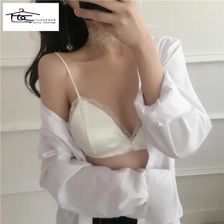 Áo Lót Nâng Ngực Không Gọng Phối Ren Hở Lưng Gợi Cảm Hàng Bán Chạy Dành Cho Bạn Nữ