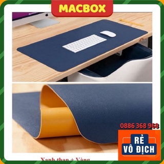 Miếng Lót Bàn Làm Việc DeskPad Da PU Size Lớn, Thảm Trải Bàn Làm Việc 2 Mặt 2 Màu Cao Cấp Chống Nước Tiện Lợi