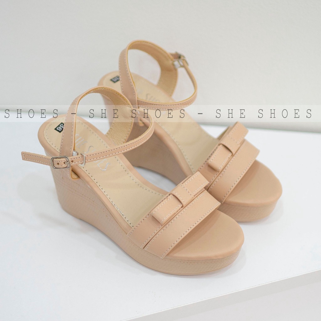 Giày sandal đế xuồng ♥️Freeship♥️ sandal quai ngang 9p siêu xinh. ĐỘC QUYỀN BỞI SHE SHOES - SDX09043