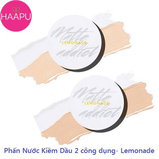 Phấn Nước Kiềm Dầu 2 Công Dụng LEMONADE SPF50+ PA+++ A02 Natural Matte Addict Dual Cushion