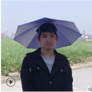 Ô Dù cá nhân đội đầu đi du lịch, câu cá HY02 Màu ngẫu nhiên