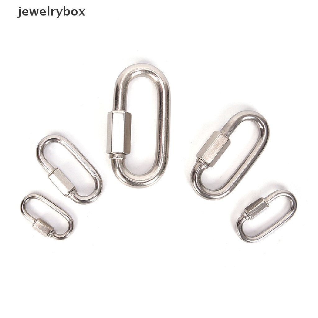 Móc khóa carabiner bằng thép không gỉ dùng leo núi an toàn