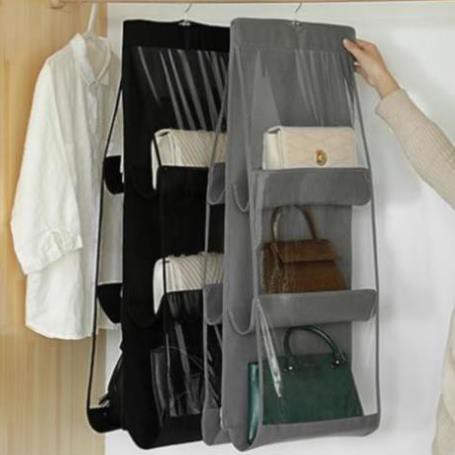 Túi treo giỏ xách chống bụi 6 ô đa năng - HV Store 422