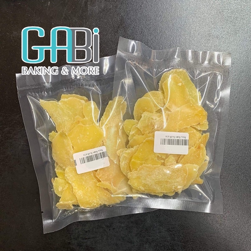 Mứt gừng vàng loại 1 gói 100g